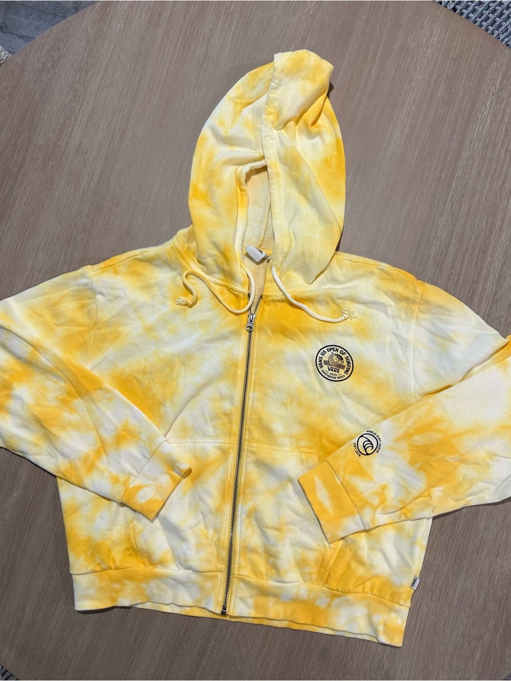 Vans Women’s L US Open of Surfing 2020 Huntington Beach Tie Dye Zip Hoodie